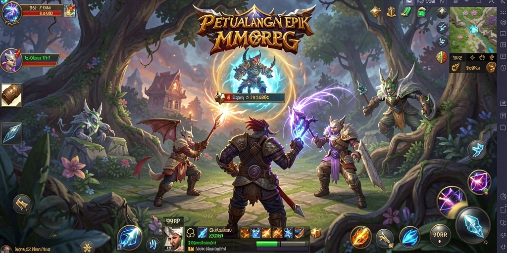 Gameplay seru dengan petualangan di dunia fantasi 99RP.