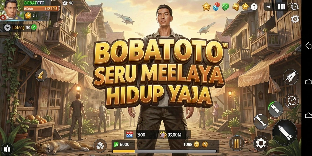 Tangkapan layar gameplay BOBATOTO menampilkan momen interaksi karakter yang menarik.