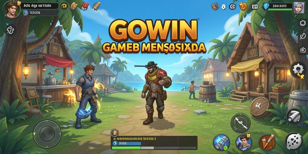 Tampilan gameplay GOWIN dengan mekanisme Idle yang menarik.