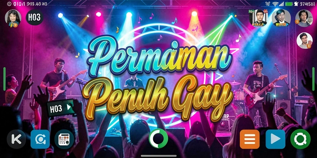 Tampilan gameplay H03 yang meriah dan interaktif.
