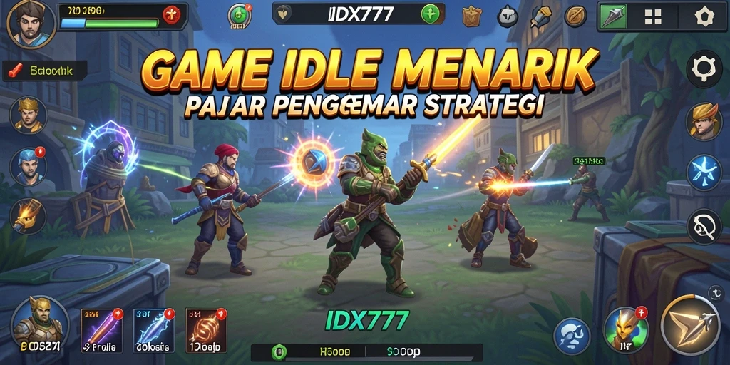 Gambaran gameplay <strong>IDX777</strong> menampilkan strategi dan manajemen sumber daya.