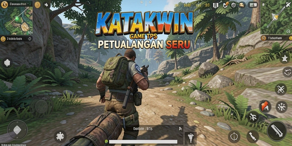 Screenshot gameplay KATAKWIN yang menampilkan aksi pertempuran sengit.