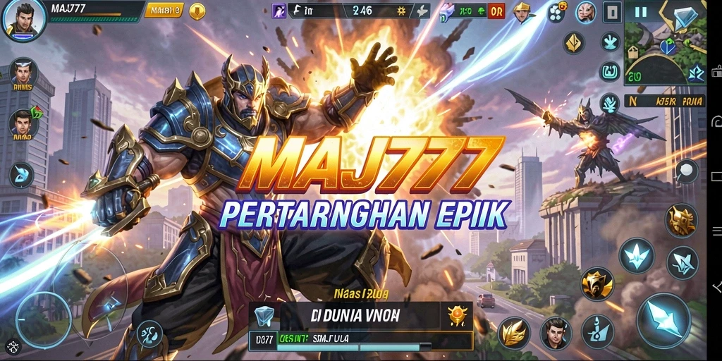 Screenshot MAJ777 menampilkan aksi pertarungan yang mendebarkan.