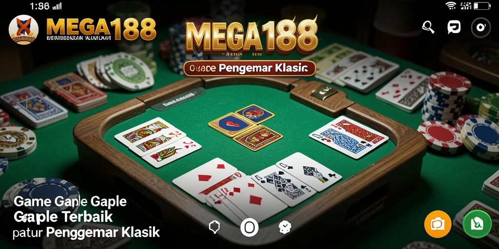 Gameplay seru dan interaktif dari MEGA188 dalam permainan Gaple.