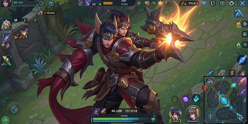 Tangkapan layar utama MLBB8 menampilkan aksi gameplay simulasi yang mendalam.