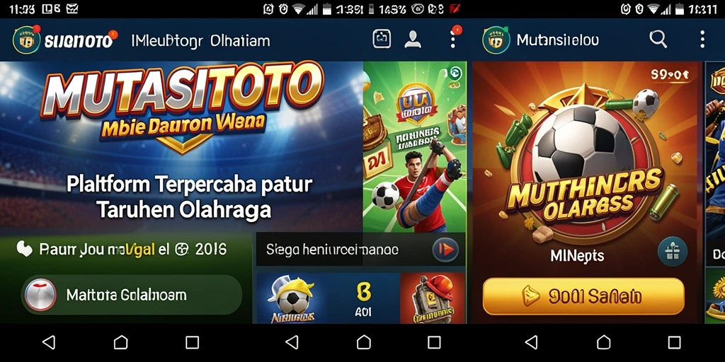 Tampilan gameplay MUTASITOTO dalam taruhan olahraga.