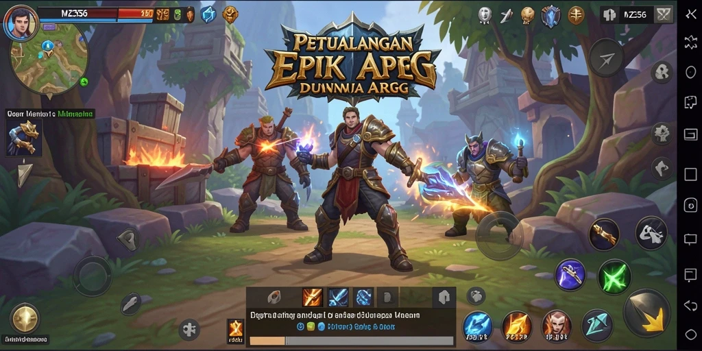 Tampilan gameplay MZ356 yang menakjubkan dengan aksi mendebarkan.