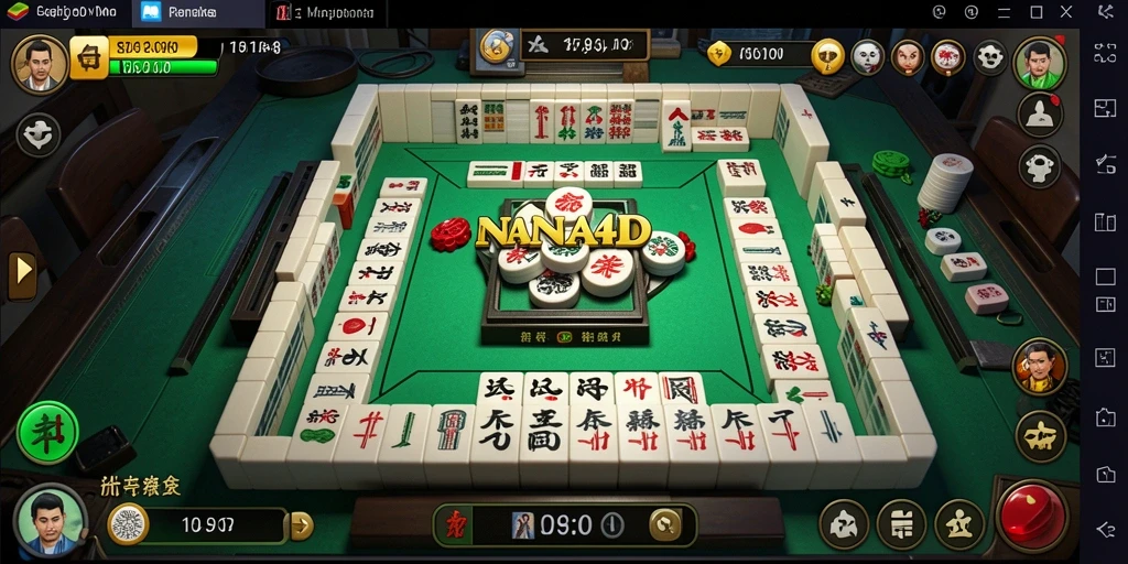 Screenshot gameplay NANA4D yang menampilkan serunya bermain Mahjong.