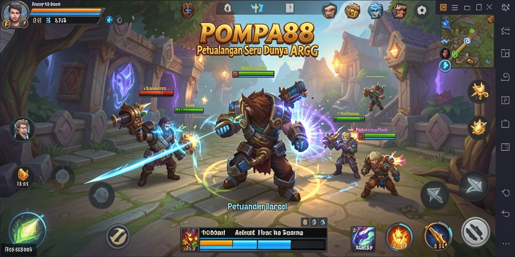 Gameplay seru dan penuh aksi di POMPA88.
