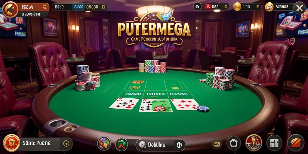 Tampilan permainan poker yang seru di PUTERMEGA.