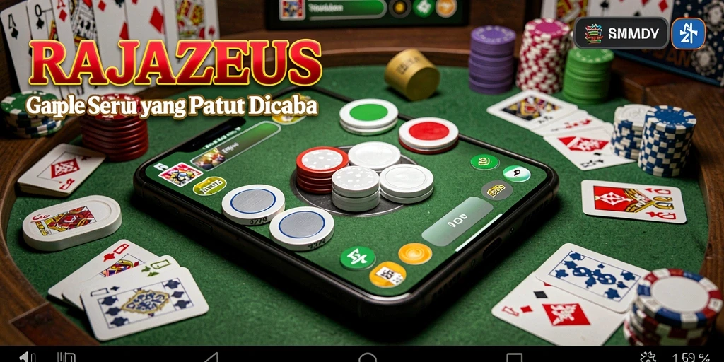 Gameplay Gaple yang menarik dan seru di RAJAZEUS.