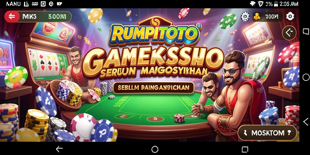 Tampilan menarik dari gameplay RUMPITOTO yang penuh aksi Kasino.
