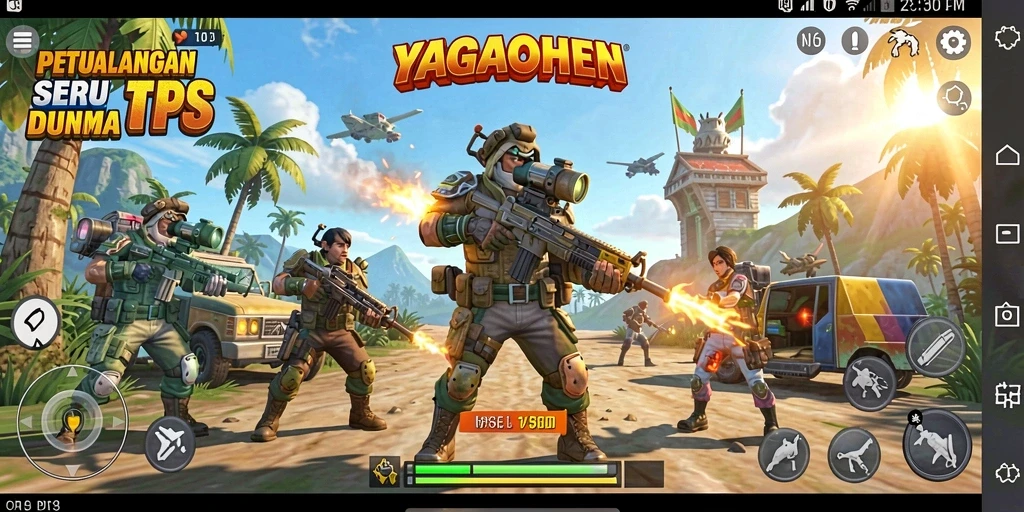 Tampilan gameplay YAGAOHEN yang mendebarkan dan mendetail.